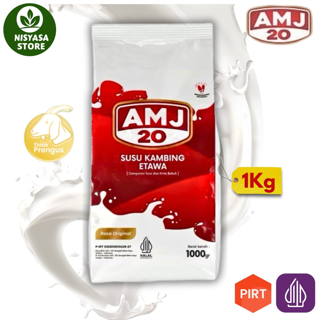 

AMJ 20 Susu Kambing Etawa Bubuk 1kg mengatasi asam urat nyeri sendi osteoporosis