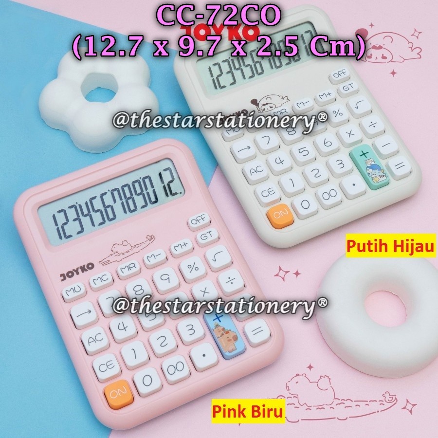 

(1 Biji) GROSIR Kalkulator JOYKO CC-72CO 12 Digits / Calculator Joyko CC-72CO 12 Digits