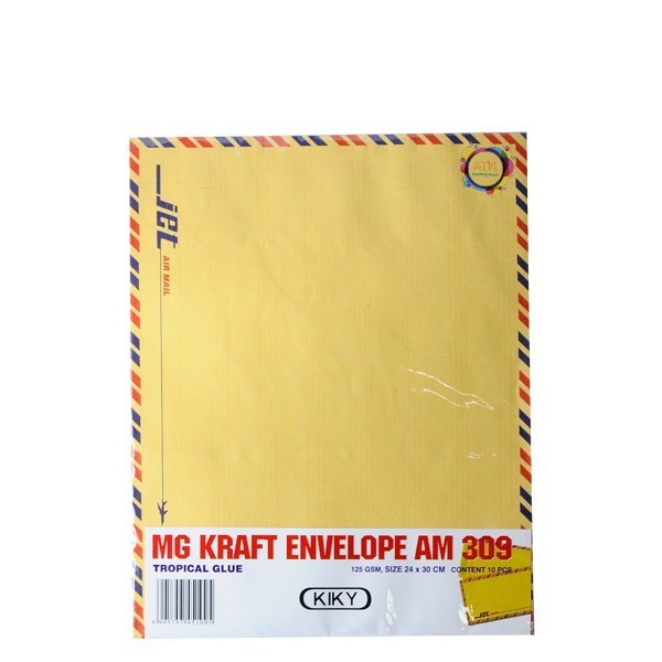 

Amplop Coklat KIKY Air Mail 309 Size 24 x 30 cm 10 pcs / pak
