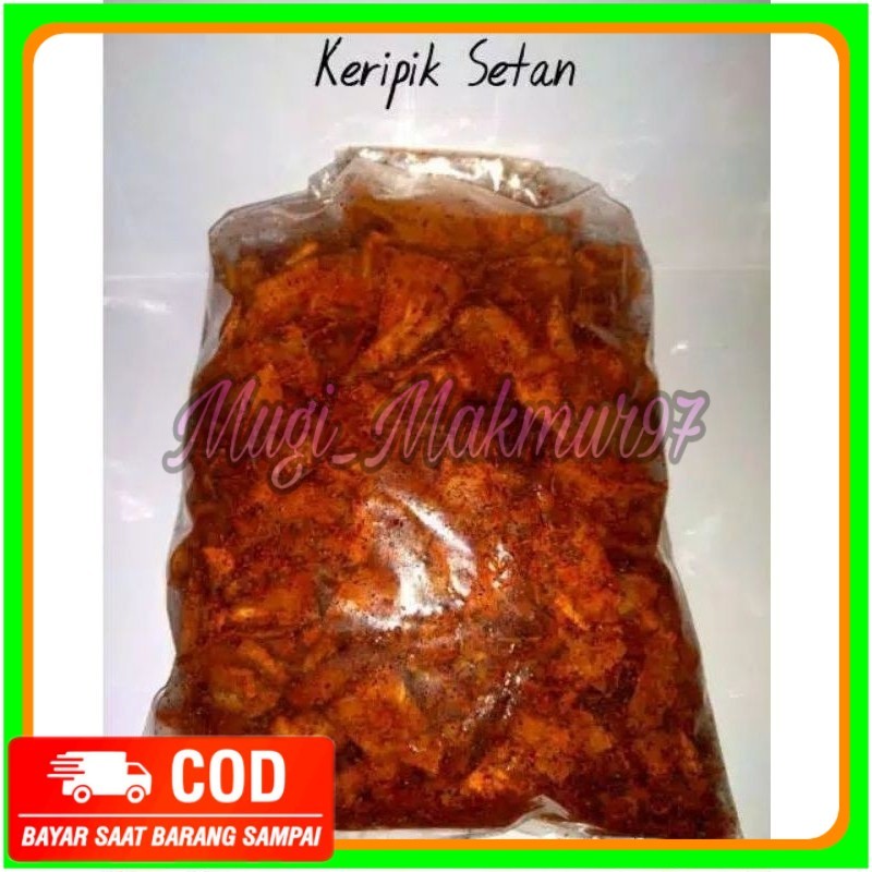 

1kg singkong kriwil pedas daun jeruk