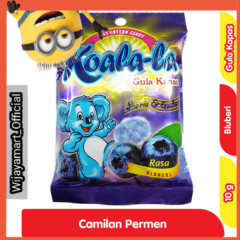 

KOALA-LA Permen Gula Kapas Blueberi 10 g