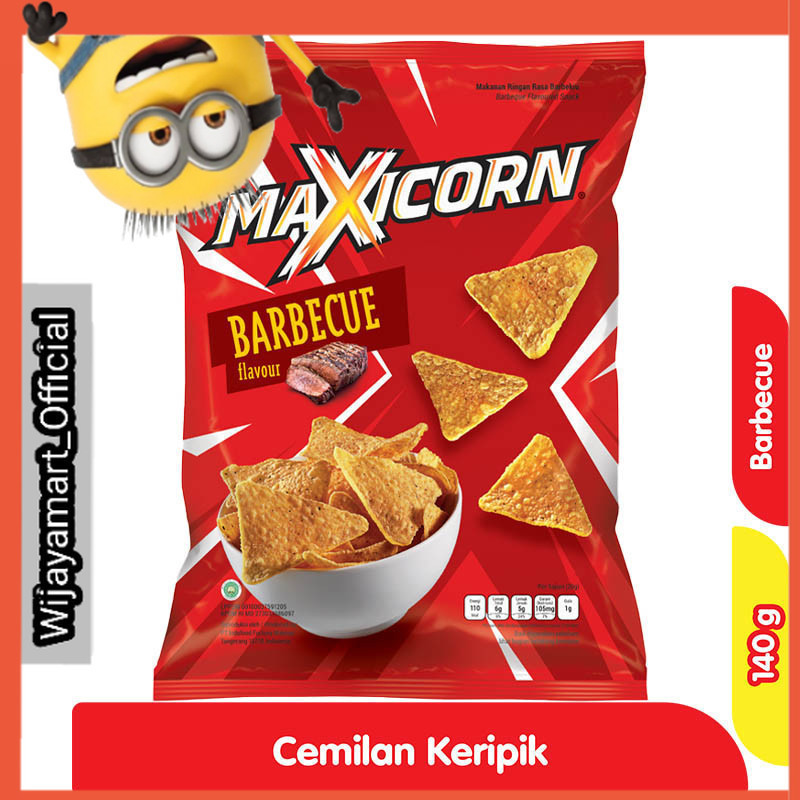 

Maxicorn Keripik Tortila Barbekiu 140 g