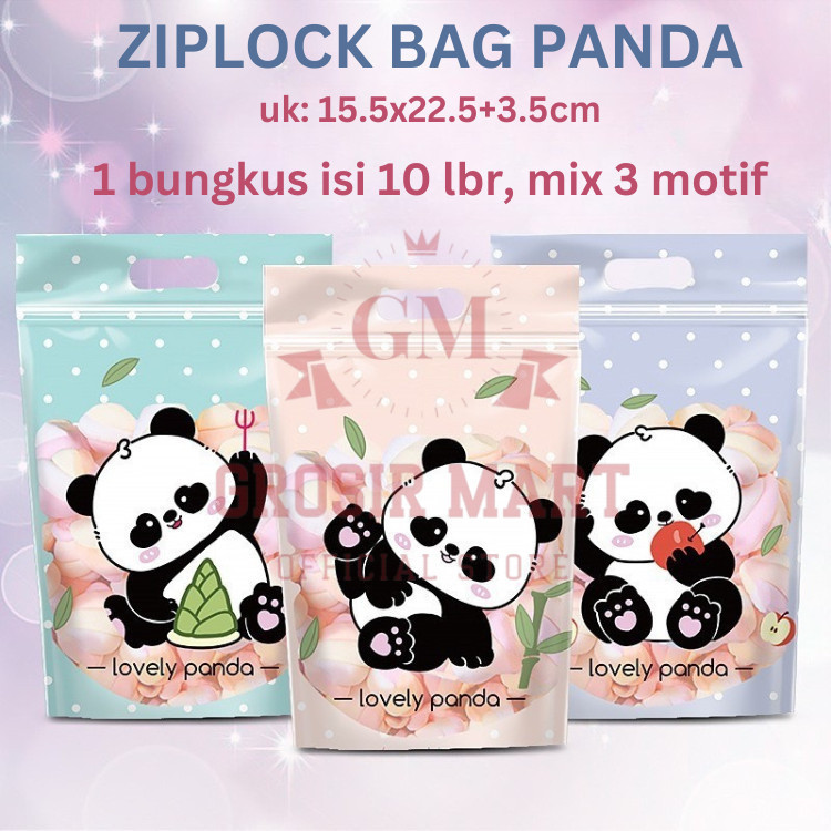 

Isi 10 pcs Plastik Ziplock Hampers Permen Kue Kering Cookies Ziplock Bag Plastik Makanan Kedap Udara 15.5 x 22.5cm