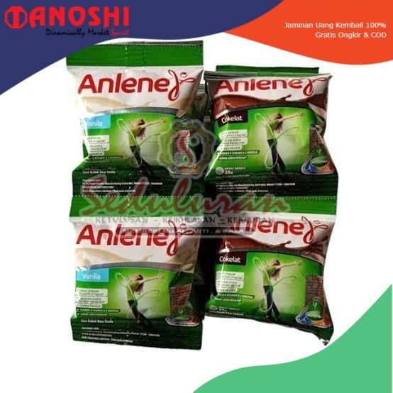 

SUSU ANLENE SACHET-RASA COKELAT-VANILLA-ISI 12 PCS-SUSU ORANG DEWASA