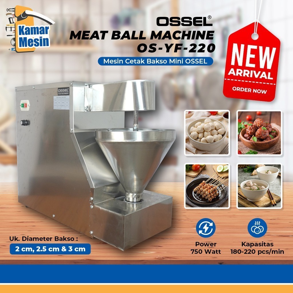 OSSEL Mini Meatball Maker Mesin Cetak Bakso Mini Pencetak Bakso Mini Cetak Pentol Pencetak Pentol