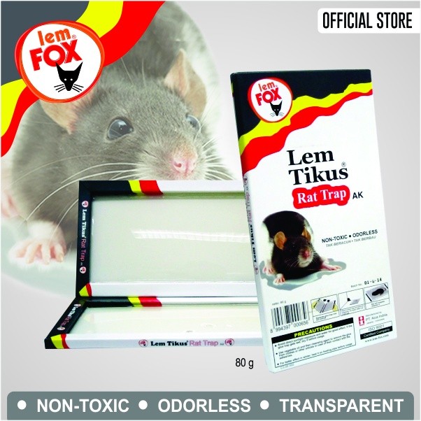 Lem Fox Rat Trap (Perangkap Tikus) / Papan Perangkap Tikus