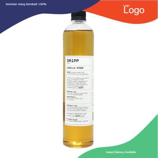 

Vanilla Syrup Dripp 760 ml Sirup Botol