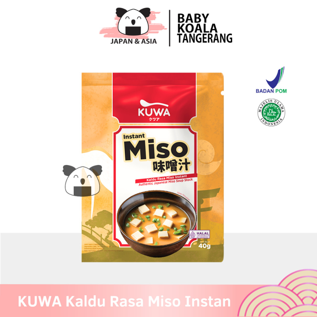 

KUWA Kaldu Miso Instan 40 g Halal | Sup Miso Ala Jepang-BKT
