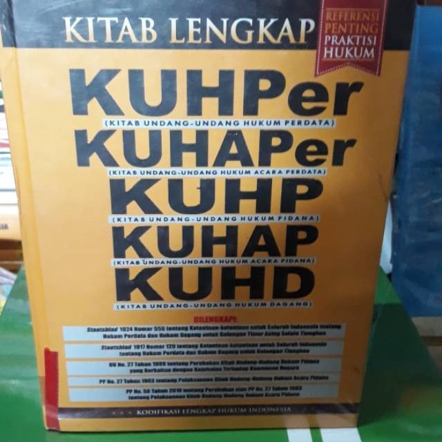 buku kitab lengkap kuhper. kuhaper. kuhp. kuhap. kuhd