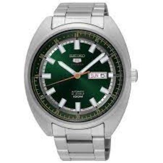 JAM TANGAN PRIA SEIKO 5 SRPB13K1 SPORTS TURTLE AUTOMATIC STAINLESS STRAP SILVER GREEN