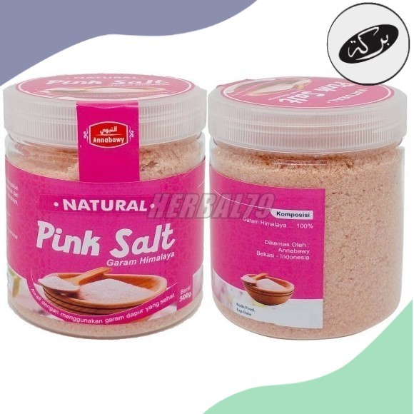 

HJS Himalaya Pink Salt Garam Natural Himalaya 500 Gram annabawy