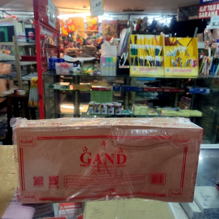 

promo!!! Amplop coklat kabinet merk gand isi 100 lembar
