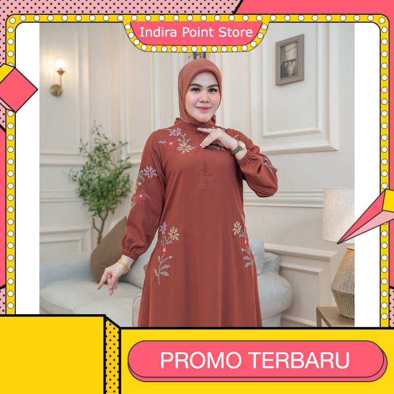 [LAUNCHING BARU] ARRAYA Drees Gamis Arraya Motif Bordir Terbaru Abaya Arraya Gamis Bordir Busui Gami