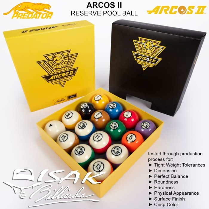 Predator Arcos II 8-Ball | Replacement Bola Eceran Billiard Pool Balls