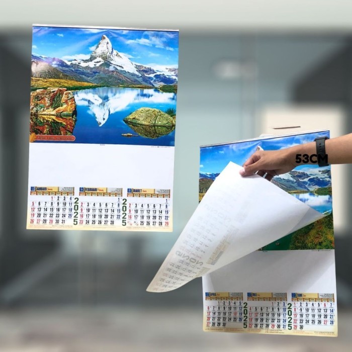 

Kalender Dinding Tahun 2025 Calender Catur Wulan Triwulan Edisilux & Standard TH25 - SHAB - KALENDER EDISI LUX