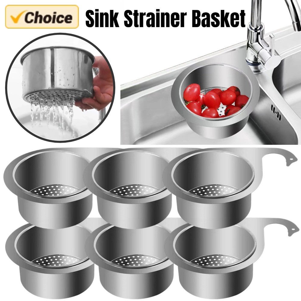

1/2 PCS Tap Hanging Filter Basket Stainless Steel Corner Sink Strainer Kitchen Sink Drain Basket Swan Drain Rack for Sink