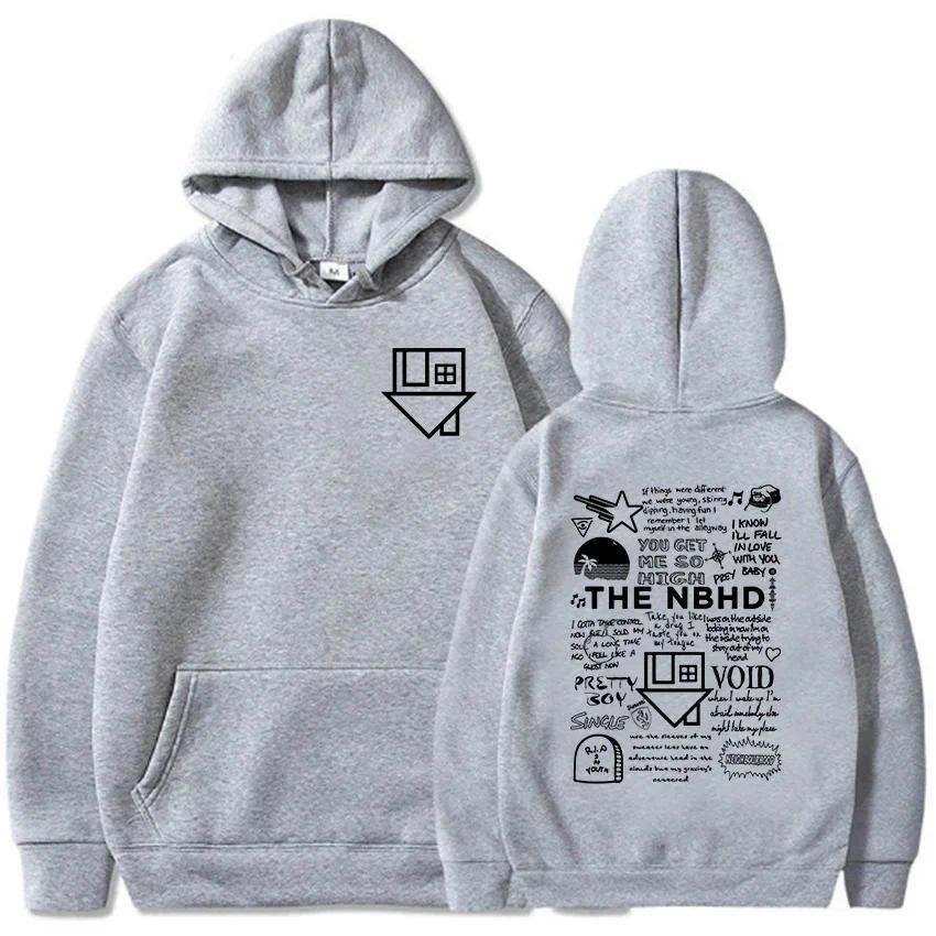 [FREE GIFT] Jaket Hoodie Pullover Unisex The Neighborhood NBHD Band Htam Dark Misty Gray Streetwear 