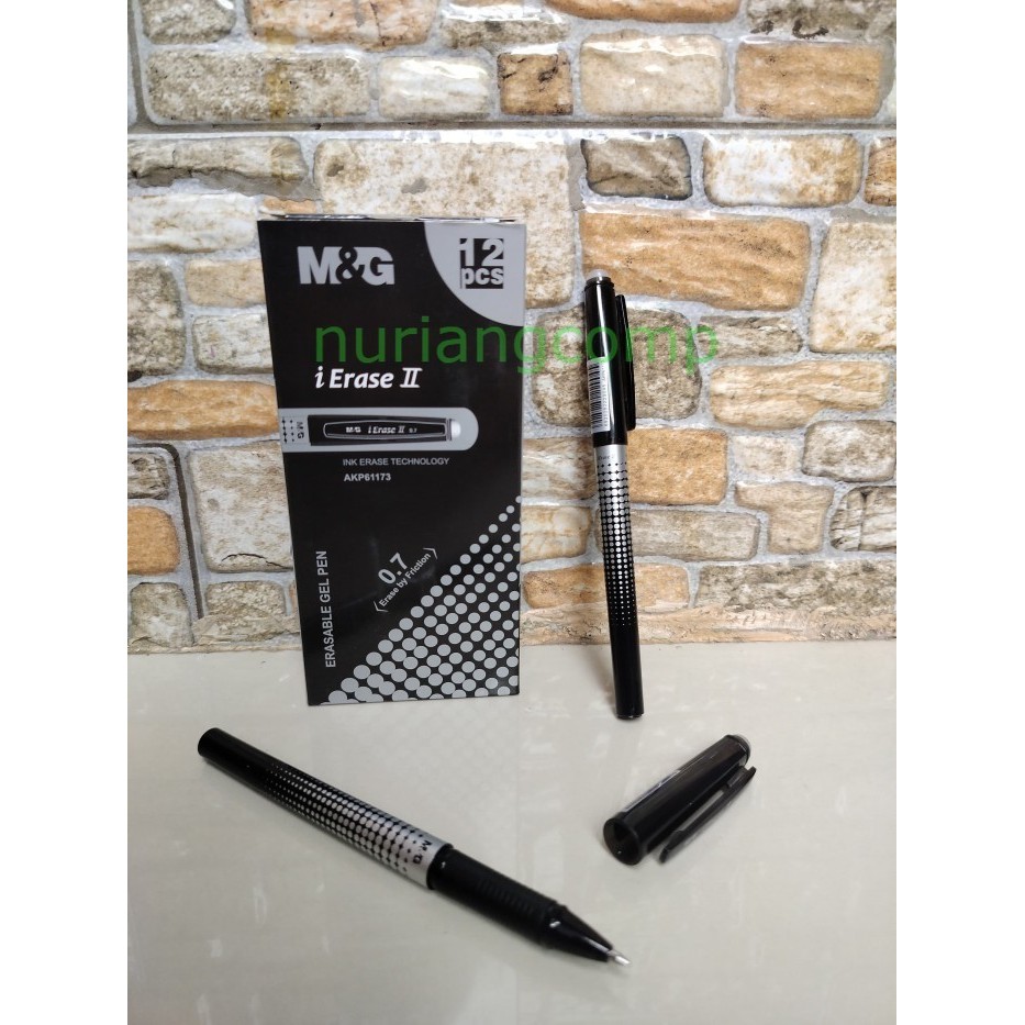 

M&G pulpen friction 0,7/erasable gel pen 0,7/pulpen gel bisa dihapus - Hitam
