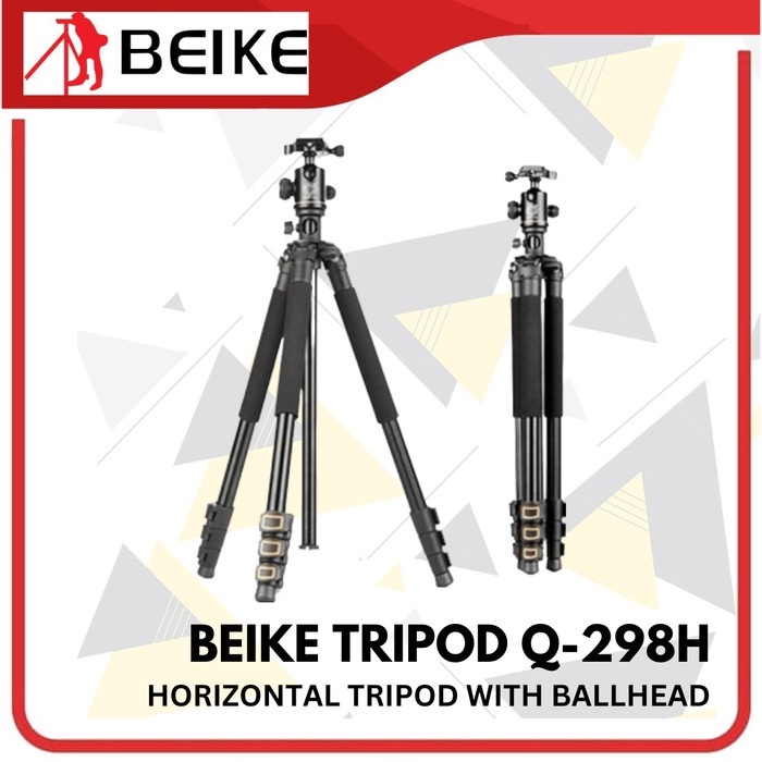 Beike Q298H Tripod Flatlay Horizontal With Ballhead Beike Q298 H