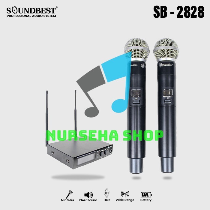 MICROPHONE WIRELESS SOUNDBEST SB 2828