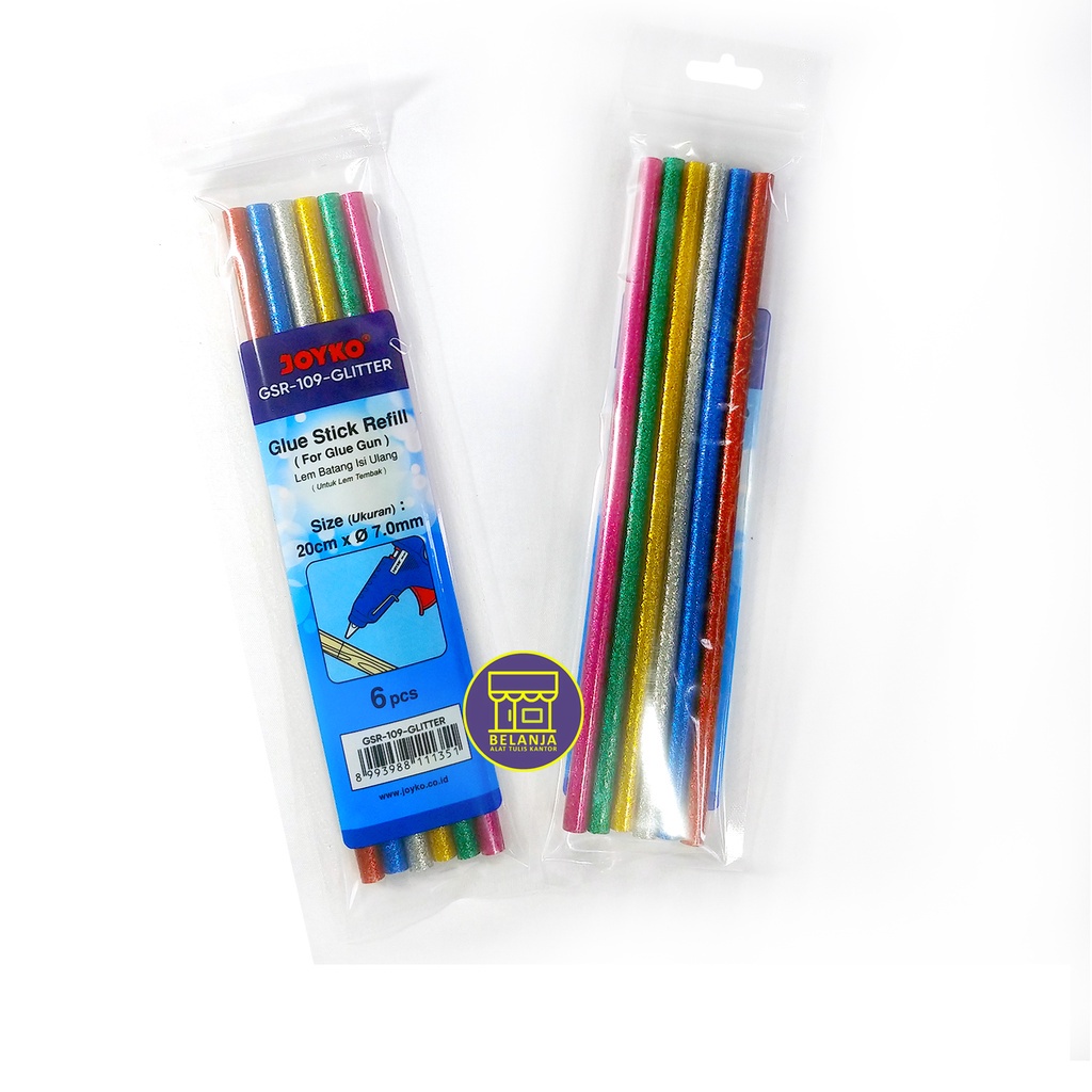 

JOYKO - Set Glue Stick Refill Berwarna GSR-109 Glitter - Pack