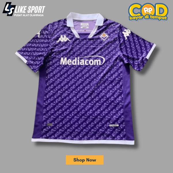 JERSEY GRADE ORI FIORENTINA HOME 2023/2024 JERSEY BOLA/FUTSAL