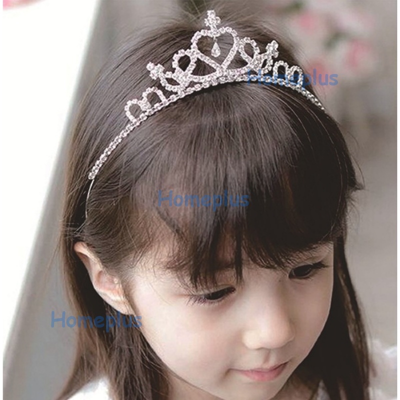 HomePlus Mahkota Anak Perempuan Bando Mahkota Wanita Princess Bandana Mahkota Mahkota Ulang Tahun Korea Fashion Bando Princess