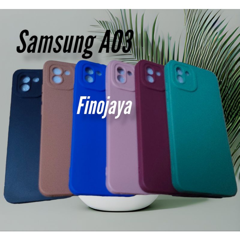 Silikon Macaron Samsung A03 A035F Silikon Casing Selicon Softcase Case Pelindung Pro Camera