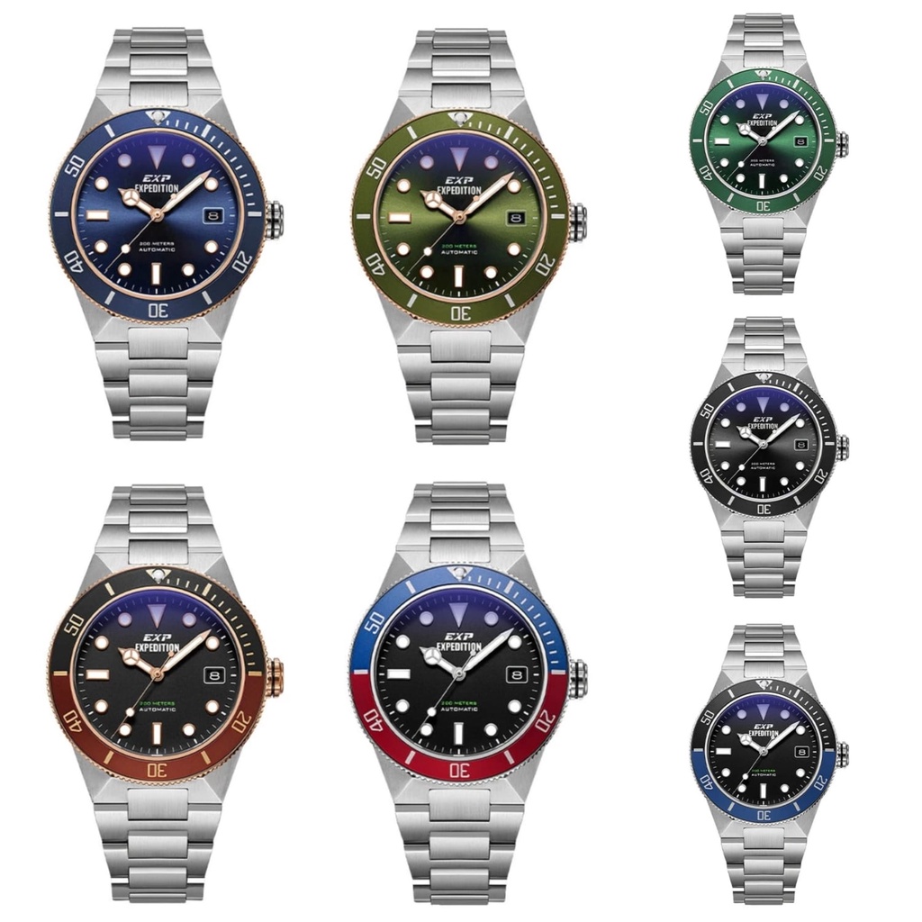 JAM TANGAN PRIA EXPEDITION EXP 6851 / E6851 / E6851 RANTAI ORIGINAL GARANSI 1 TAHUN