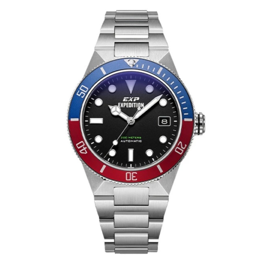 Jam Tangan Pria Expedition Automatic 6851 / E6851 / E 6851 Rantai Original Garansi 1 Tahun