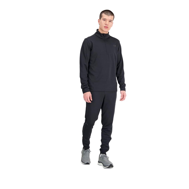 New Balance Tenacity Knit Training 1/4 Men's Zip - Black