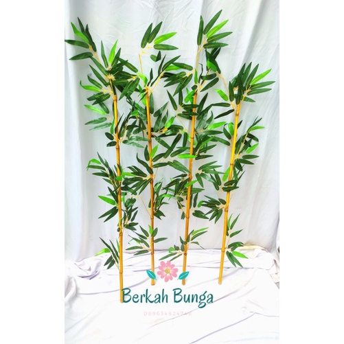 Batang Bambu 110cm/Bunga batang bambu ulir plastik hias artificial Hias Plastik dekorasi rumah