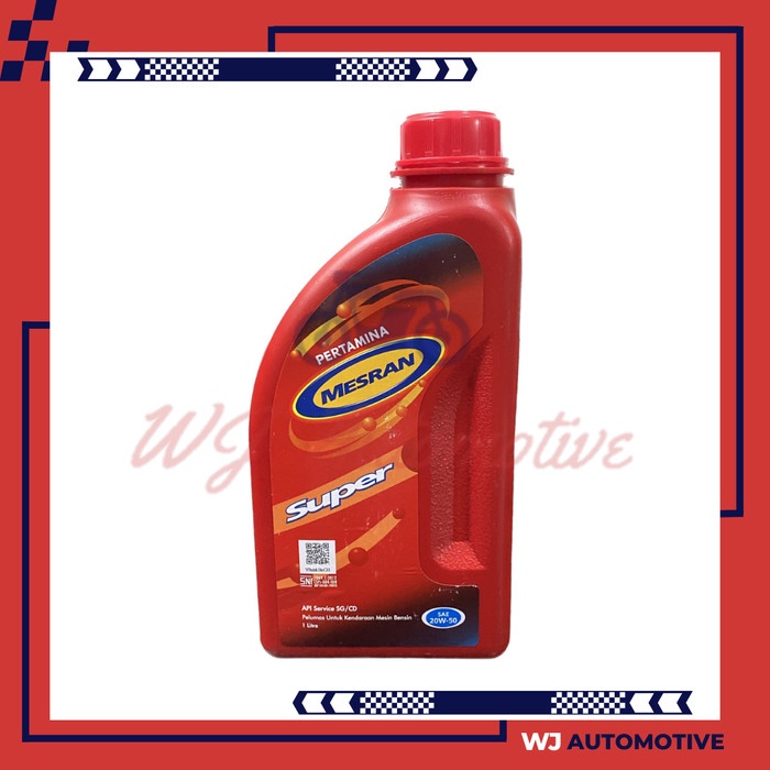 Pertamina Mesran Super 20W50 0.8 Liter Oli Mobil 20W 50 0.8Liter Oli Motor Mobil Manual Bebek Oli Me