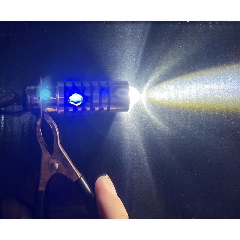 Lampu Depan Led H6 Laser Senja Biru Proyektor Cahaya Putih Kuning Motor Bebek Matic Vario Mio Supra BEat Jupiter Satria DLL