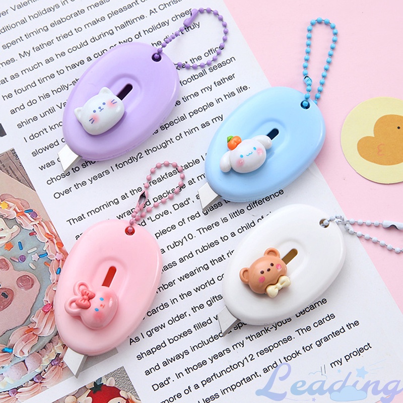 

Pisau Seni Lucu Kartun Mini Pisau Pemotong Kertas Siswa -Le