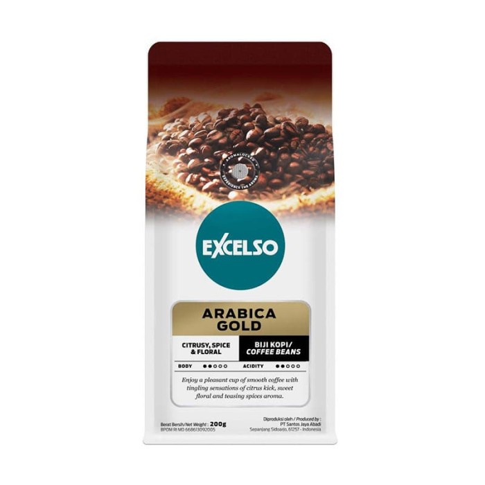 

Excelso Arabica Gold Biji Kopi [200 gr]