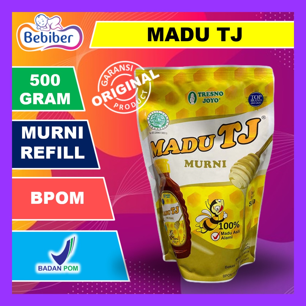 

(Bisa COD) Madu Tj Murni 500Gr REFILL / Madu Tresnojoyo / Madu Super / Madu Murni / Madu Asli / BEBIBER