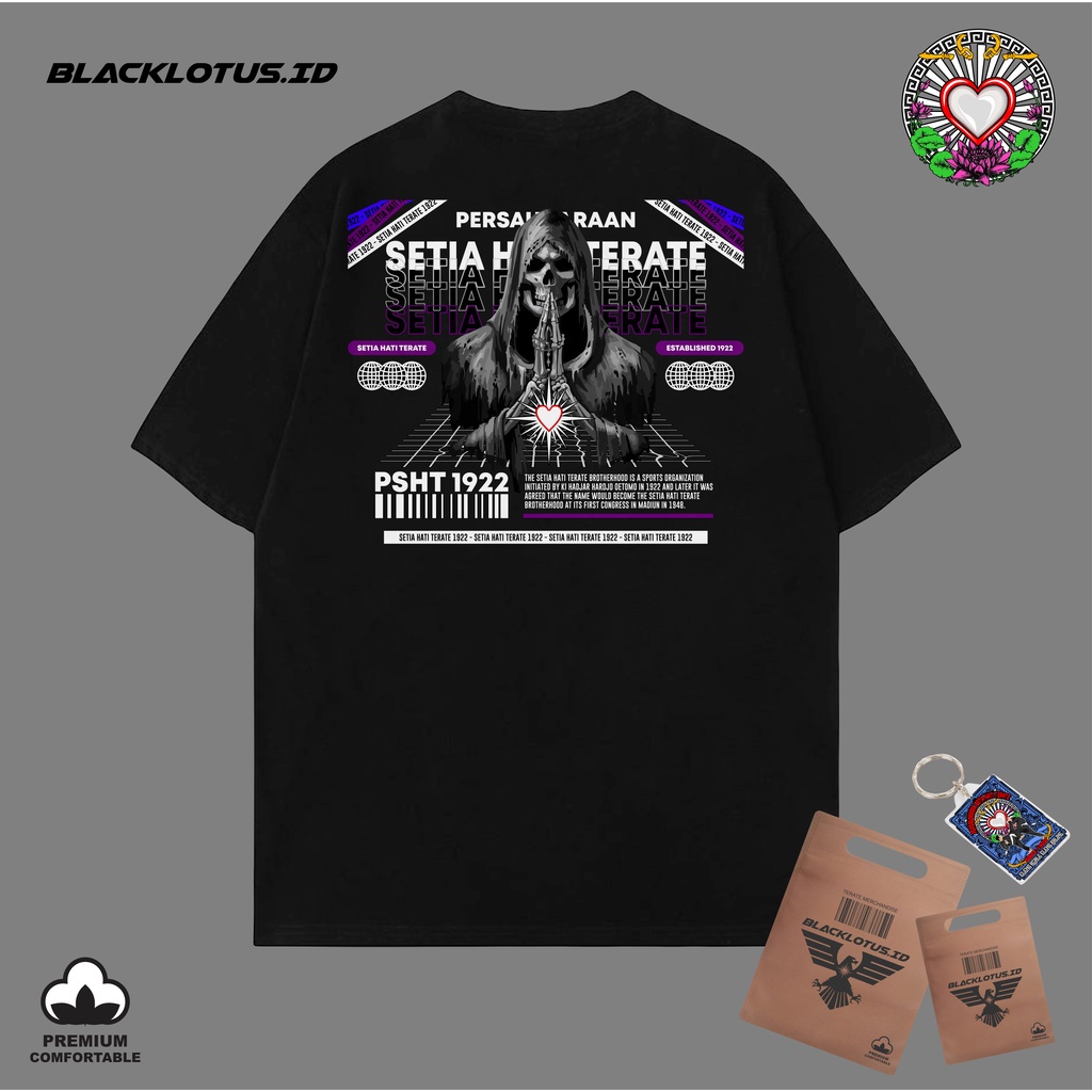 Kaos Terate PURPLE DARK Kaos Setia Hati terate Plastisol Katun Premium Asli Kaos Raja Tega Temu Rose