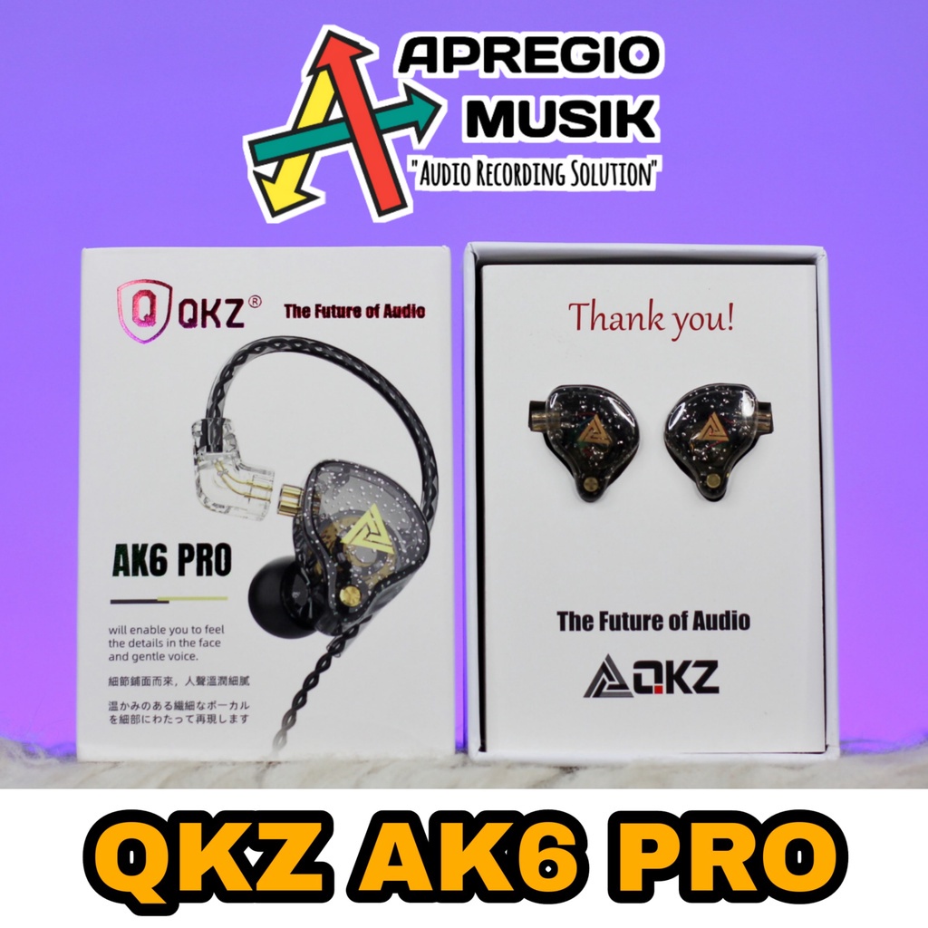 YA QKZ AK6 PRO IEM Detachable Cable Sport Earphone with Mic