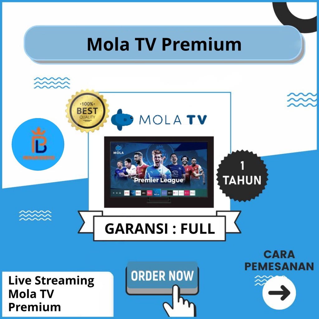 MOLA TV PREMIUM PAKET 1 TAHUN  | LIGA INGGRIS, BUNDESLIGA, SPORTS JAMINAN TERMURAH