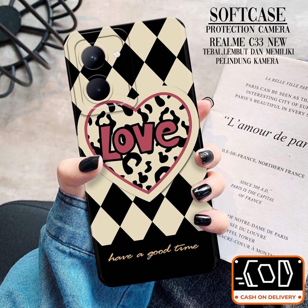 Softcase Silikon Hp Realme C33 Terbaru - Trans Case Casing Hp Realme C33 Terbaru