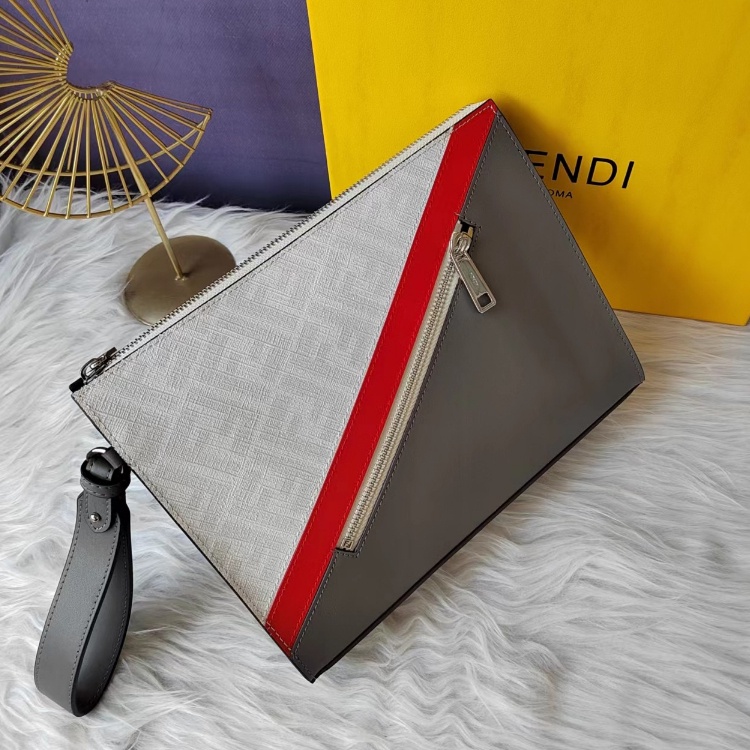 Original 2023 New Fendi Style Men's Fashion All-Match Medium Clutch