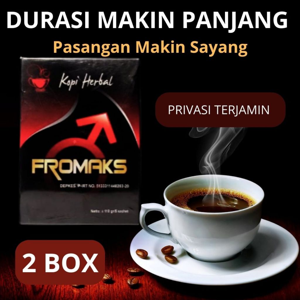 

TERLARIS - Kopi Herbal Stamina Pria Dewasa/2 BOX Kopi Herbal Fromaks Stamina Pria Dewasa Original 100% Bpom Bisa Cod