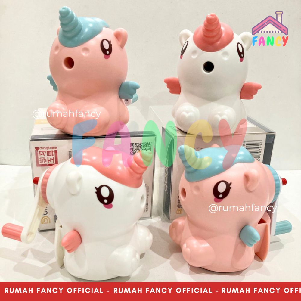

Serutan Rautan Meja Putar Fancy Karakter Anak Lucu Bentuk UNICORN Pink Putih Sayap 8691 Unik Lucu Murah