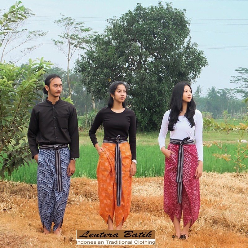 Bawahan Sarung Celana Rok Lilit Batik Modern Joger Pants Pria Wanita Unisex Jumbo Oversize Etnik Pre