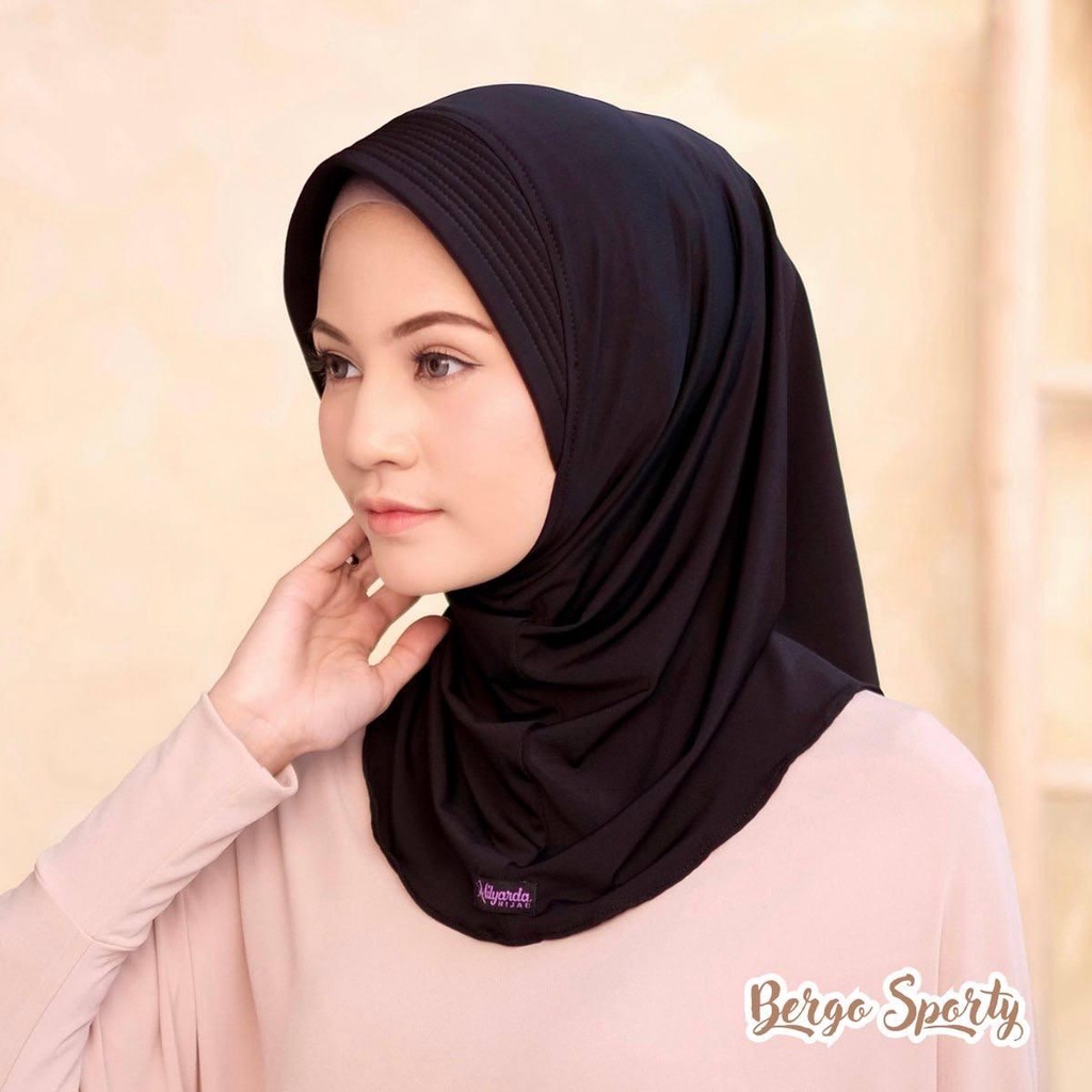 Milyarda Hijab - Bergo Sporty Instan Jilbab Olahraga Daily