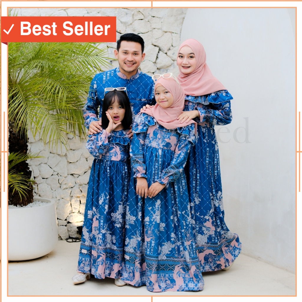Setelan Pakaian Wanita Murah Branded PRemium - Baju Couple Kondangan Keluarga Marina Vol. 2 Emerald 