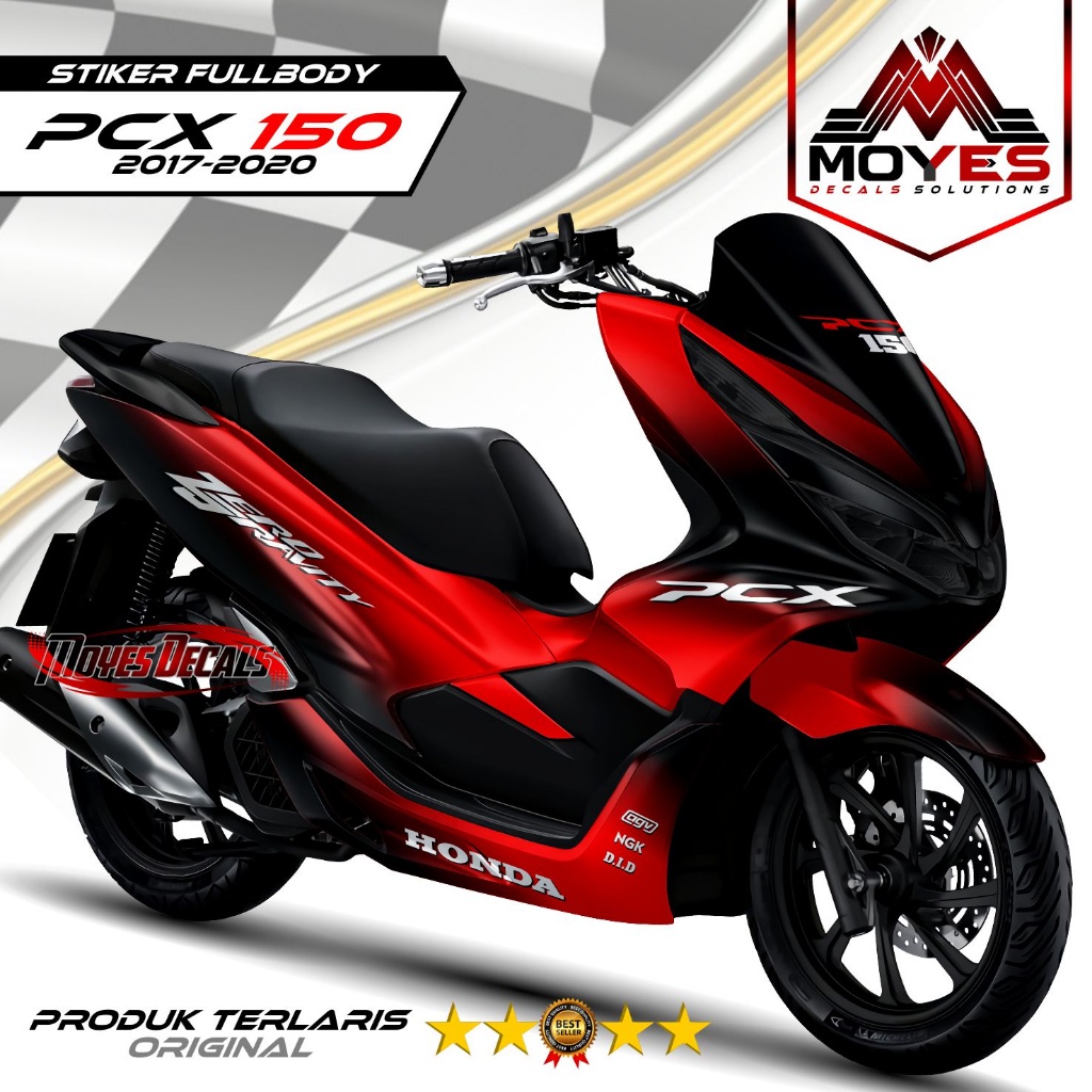 TERBARU Decal Stiker PCX 150 Fullbody Stiker Variasi Dekal PCX 150 2017 2018 2019 2020 Fullbody