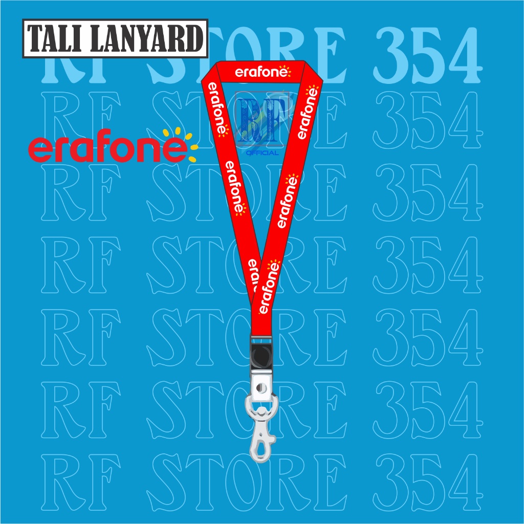 

TALI LANYARD ERAFONE CELL GANTUNGAN KUNCI ERAFONE CELL /GANTUNGAN ID CARD/GANTUNGAN HP TERMURAH BEST SELLER COD