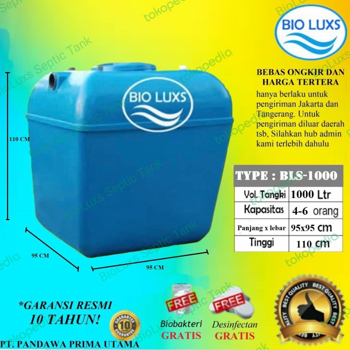 [COD]- Septic Tank Bio, Biotech, Biofil, septictank BioLuxs BGS 1000 liter